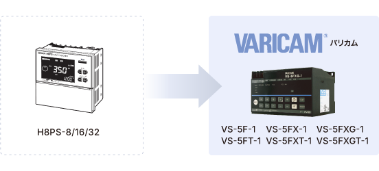 H8PS-8/16/32からバリカムへの置き換え